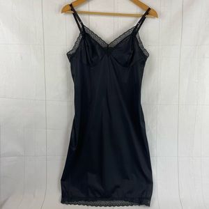 Vintage Varssette Black Slip Size 36A